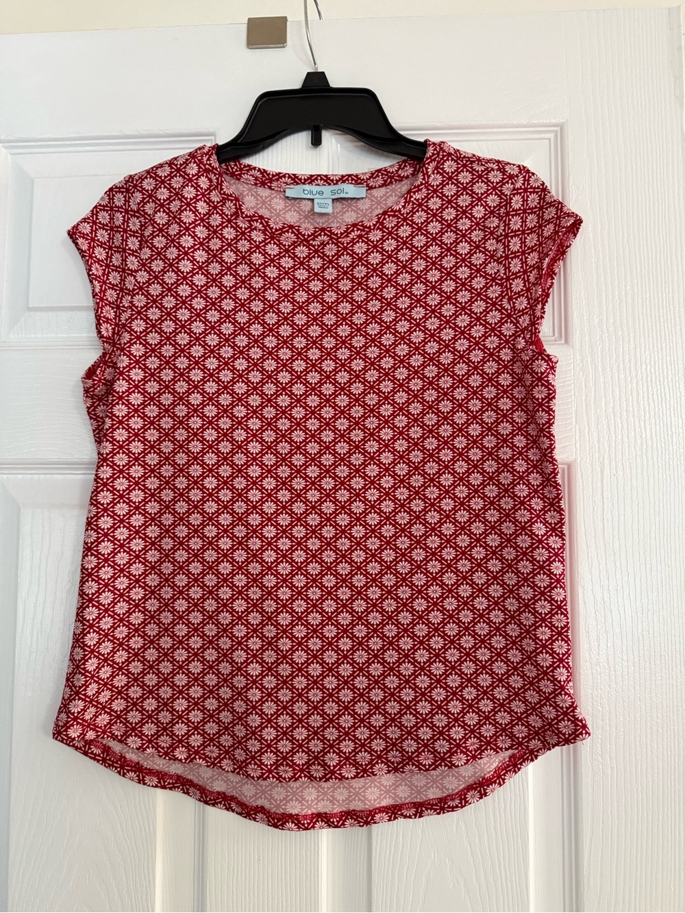 Blue Sol Red Geometric Short Sleeve Tee